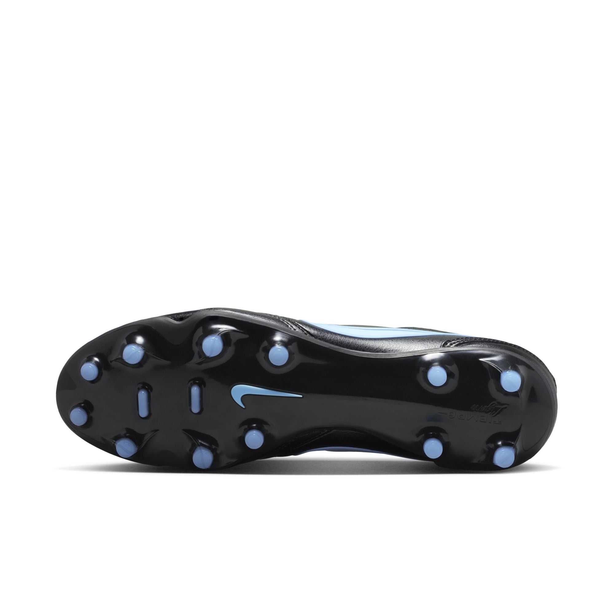 Nike Tiempo Ligera Pro FG Firm Ground Soccer Cleats- Black/Obsidian/ Ice Blue