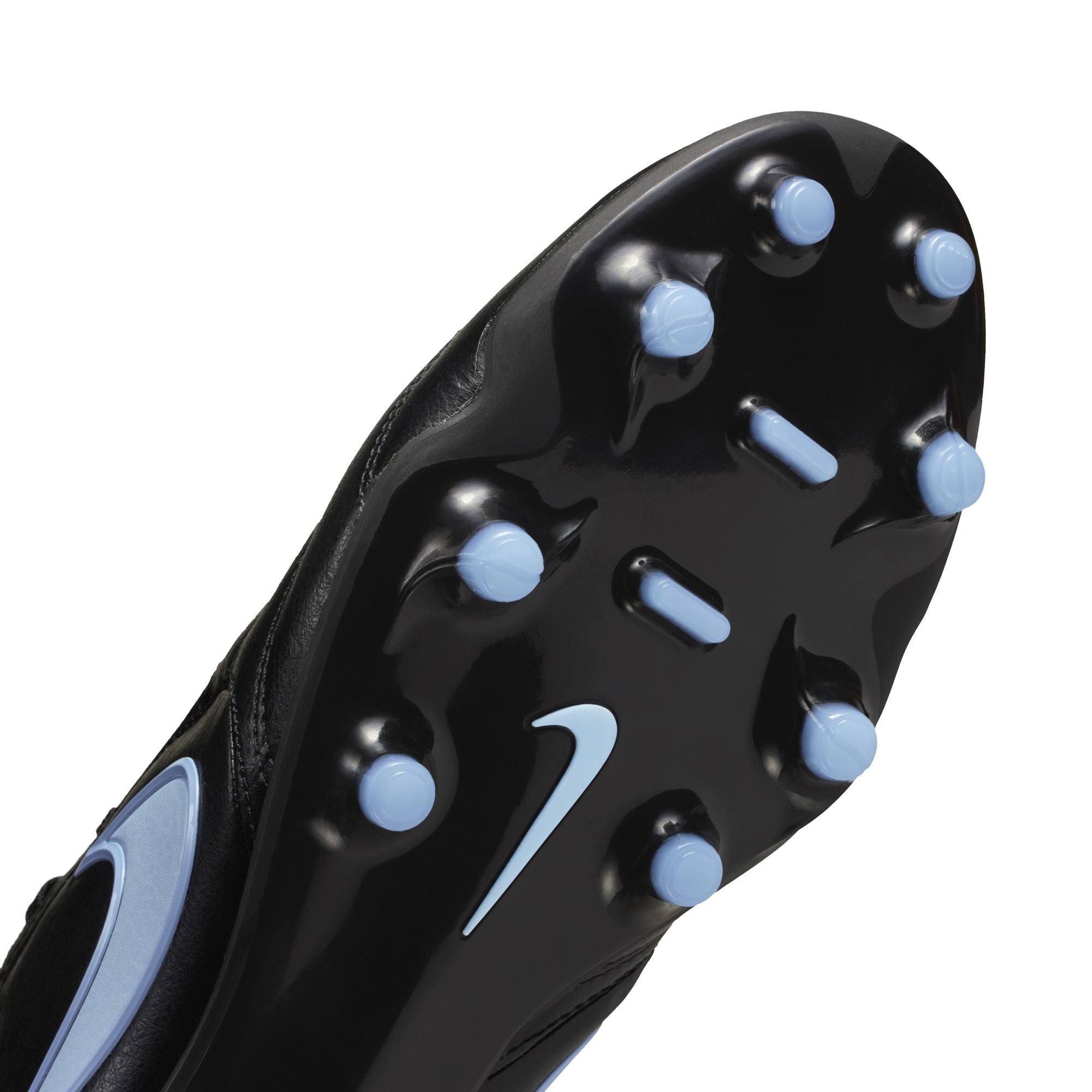Nike Tiempo Ligera Pro FG Firm Ground Soccer Cleats- Black/Obsidian/ Ice Blue