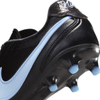Nike Tiempo Ligera Pro FG Firm Ground Soccer Cleats- Black/Obsidian/ Ice Blue