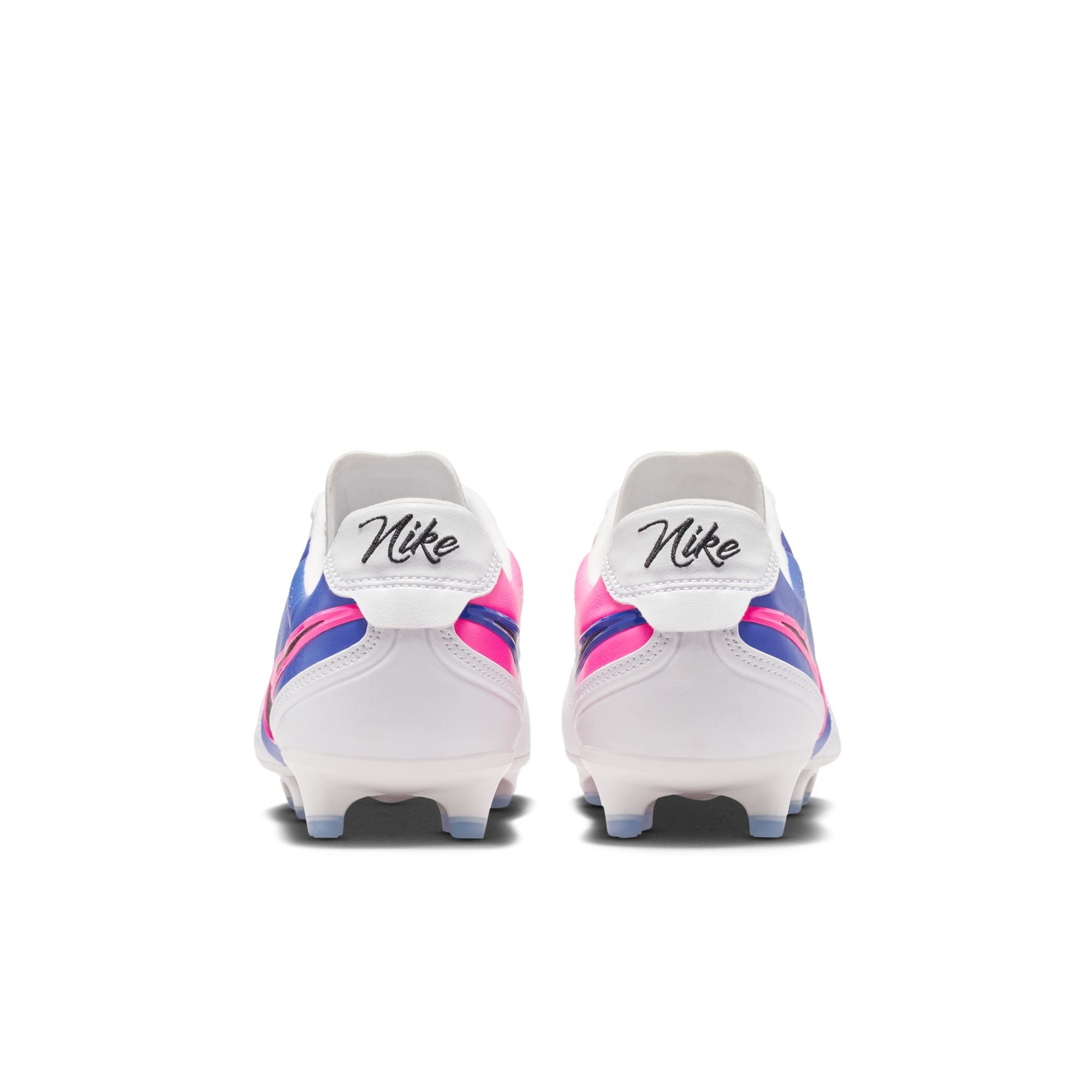Nike Tiempo Ligera Pro FG Firm Ground Soccer Cleats- White/Black/Racer Blue/Pink Blast