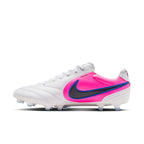 Nike Tiempo Ligera Pro FG Firm Ground Soccer Cleats- White/Black/Racer Blue/Pink Blast