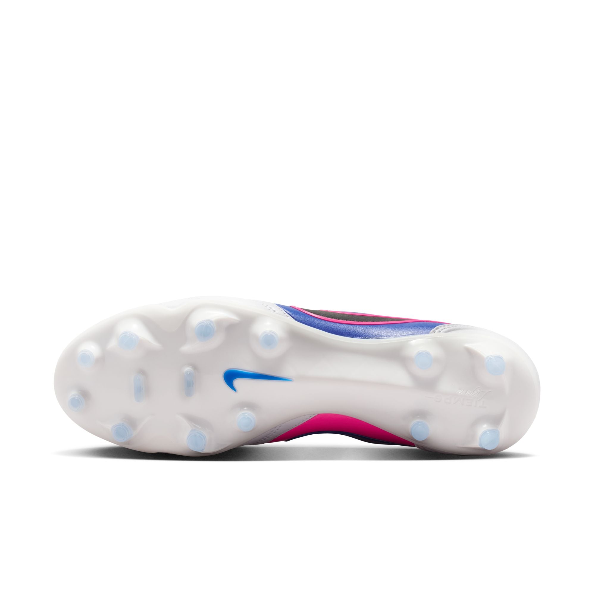 Nike Tiempo Ligera Pro FG Firm Ground Soccer Cleats- White/Black/Racer Blue/Pink Blast