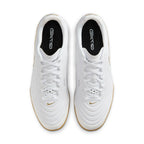 Nike Tiempo Reactgato IN Indoor/Court Low-Top Soccer Shoes - White/Metallic Gold