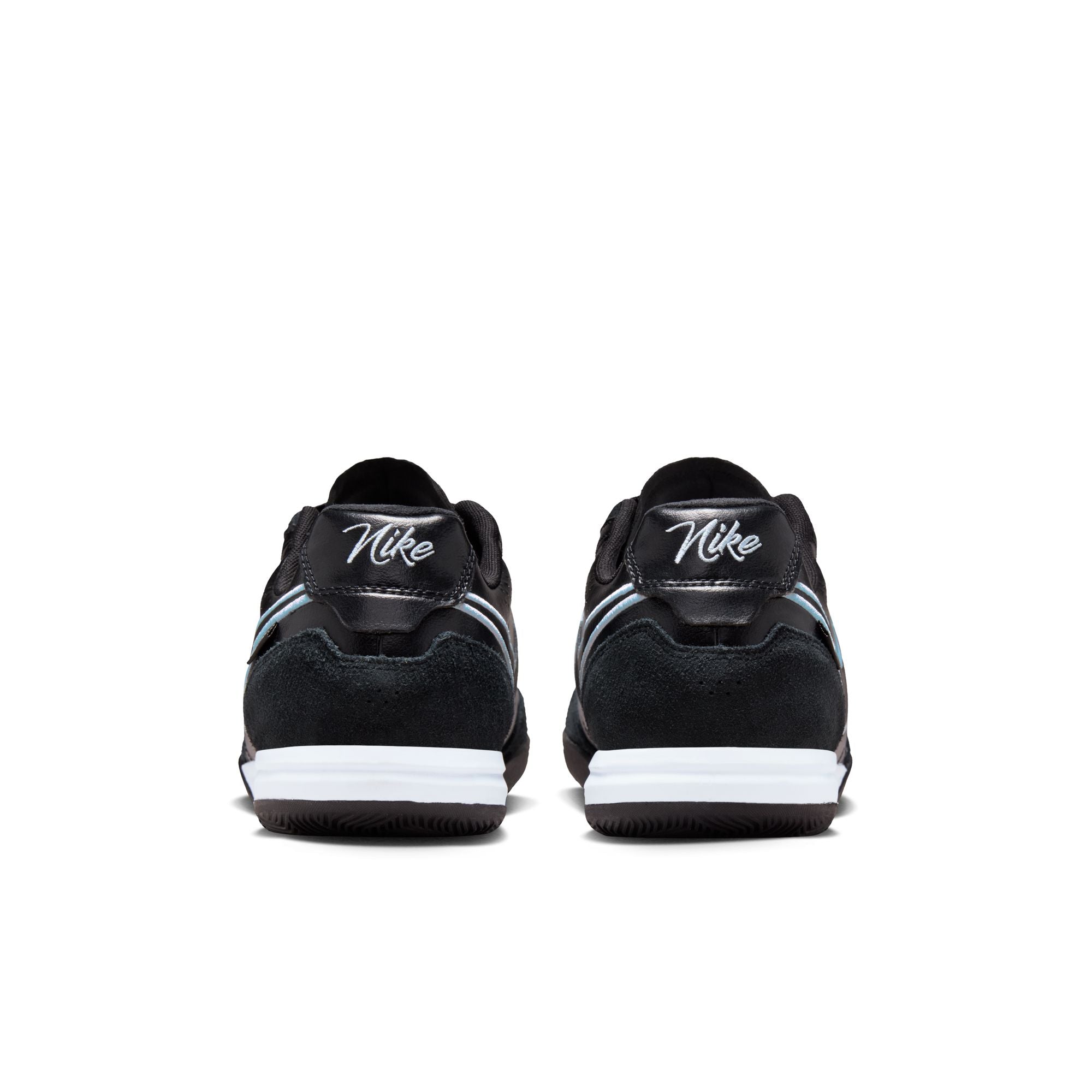 Nike Tiempo Streetgato IN Indoor/Court Low-Top Soccer Shoes-  Black/Obsidian/Ice Blue