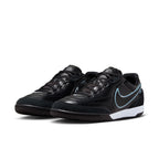 Nike Tiempo Streetgato IN Indoor/Court Low-Top Soccer Shoes-  Black/Obsidian/Ice Blue