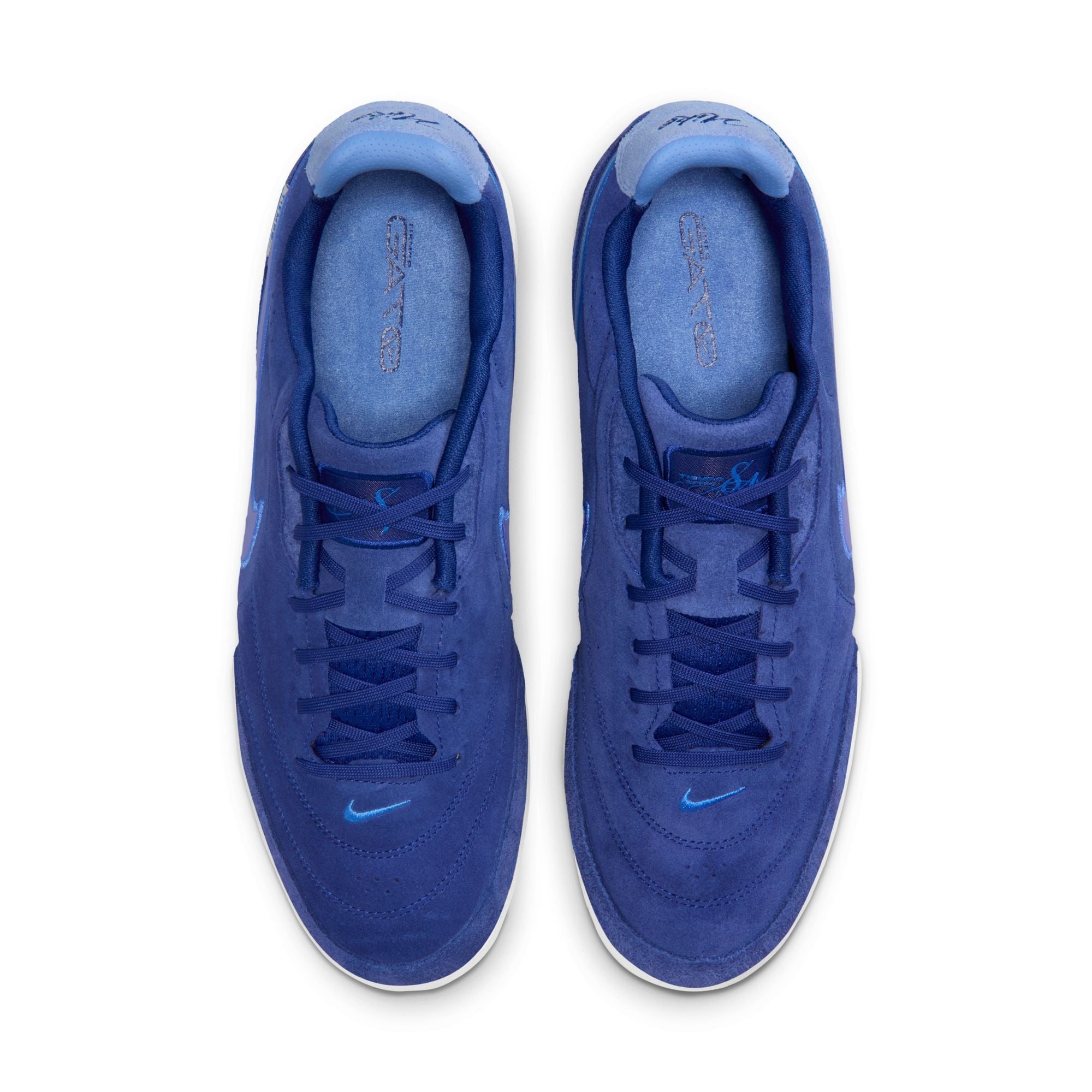 Nike Tiempo Streetgato PRM IN Indoor/Court Low-Top Soccer Shoes- Deep Royal Blue/Polar Blue Crystal