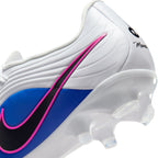 Nike Tiempo Maestro Academy FG Firm Ground Soccer Cleat - White/Black/Racer Blue/Pink Blast