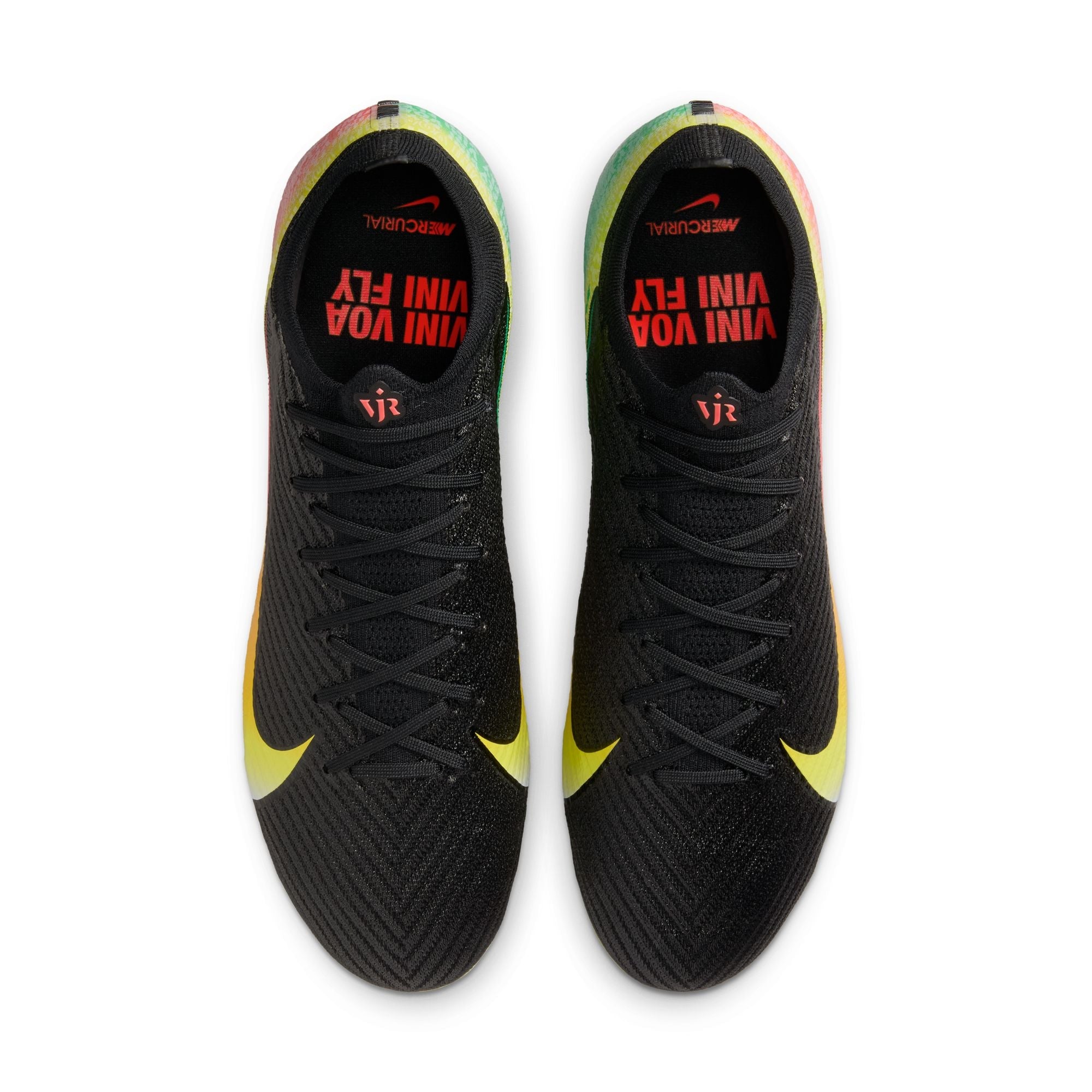 Nike Mercurial Vapor 16 Elite Vini JR FG Firm Ground Soccer Cleats-Black/Dynamic/Yellow-Green/Spark-Soar
