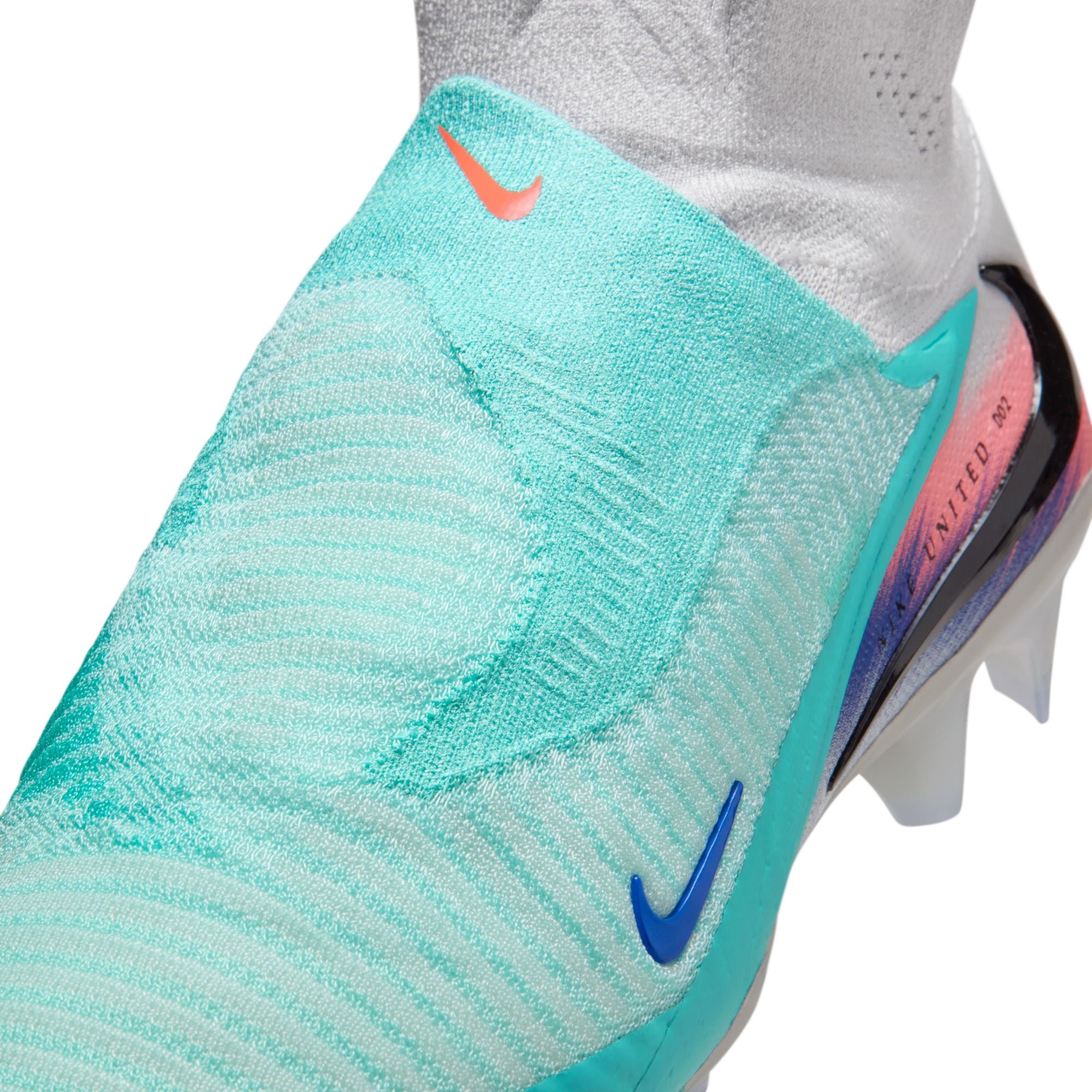 Nike United Phantom 6 High Elite FG Firm Ground Soccer Cleats- Pistachio Frost/Hyper Orange
