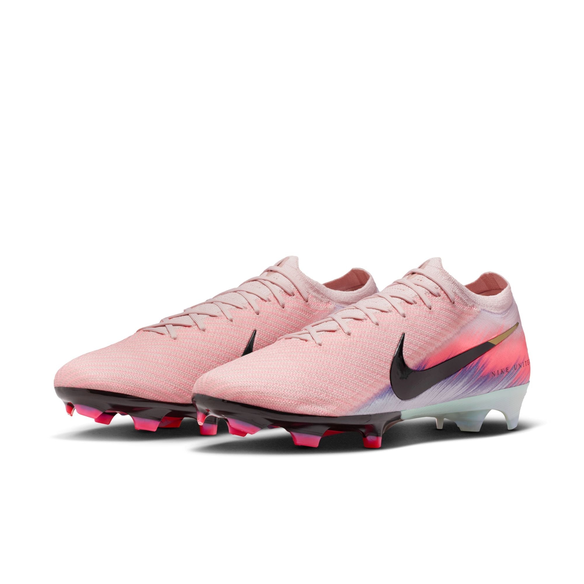 Nike United Mercurial Vapor 16 Elite FG Firm Ground Soccer Cleats- Silt Red/Racer Blue