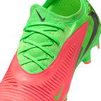 Nike Phantom 6 Low Pro "Erling Haaland" FG Firm Ground Soccer Cleats - Hot Punch/Black/Green Strike