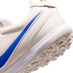Nike Tiempo Ligera Pro TF Turf Soccer Cleats- Chalk/Racer Blue/White