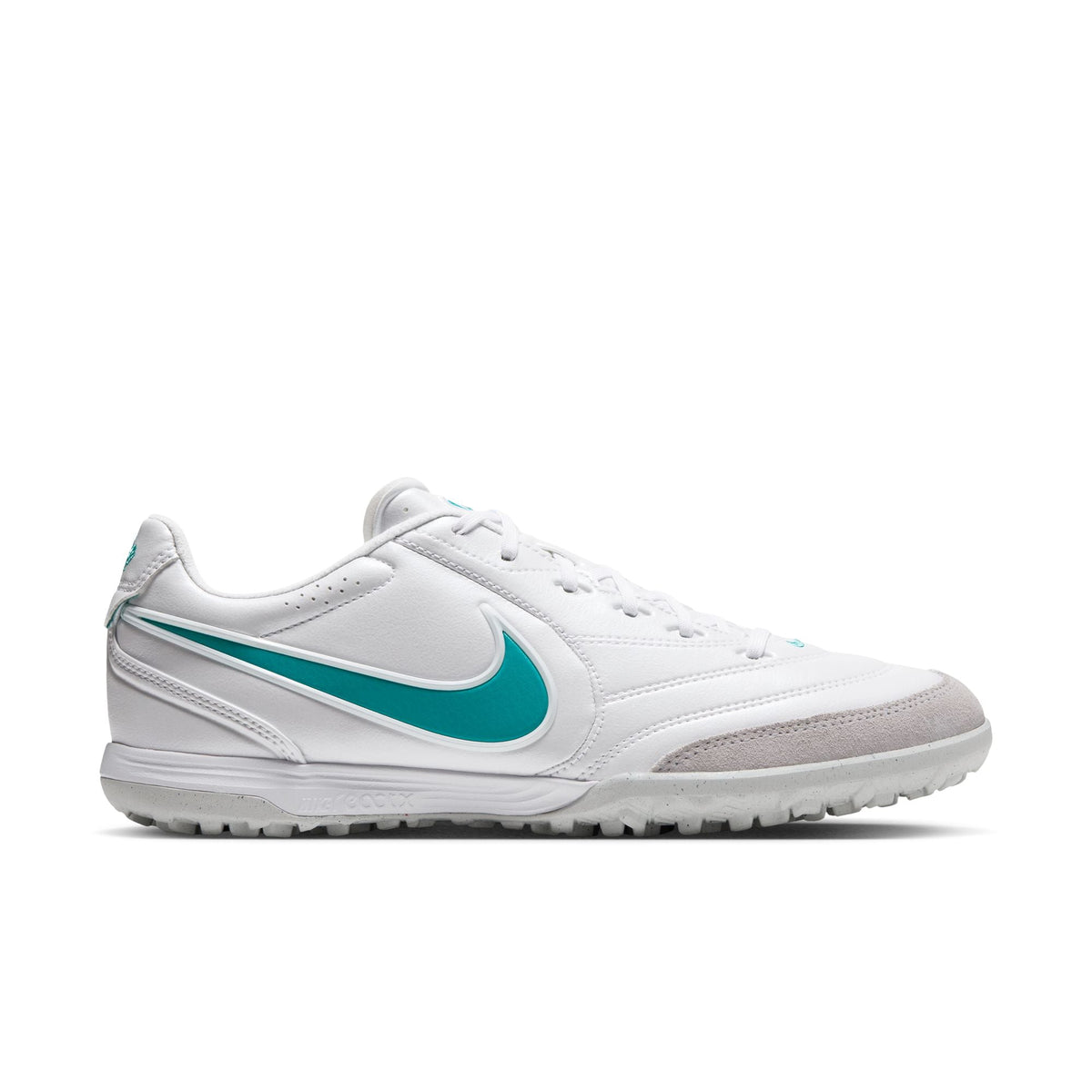Nike Tiempo Ligera Pro TF Turf Soccer Cleats- White/Dusty Cactus