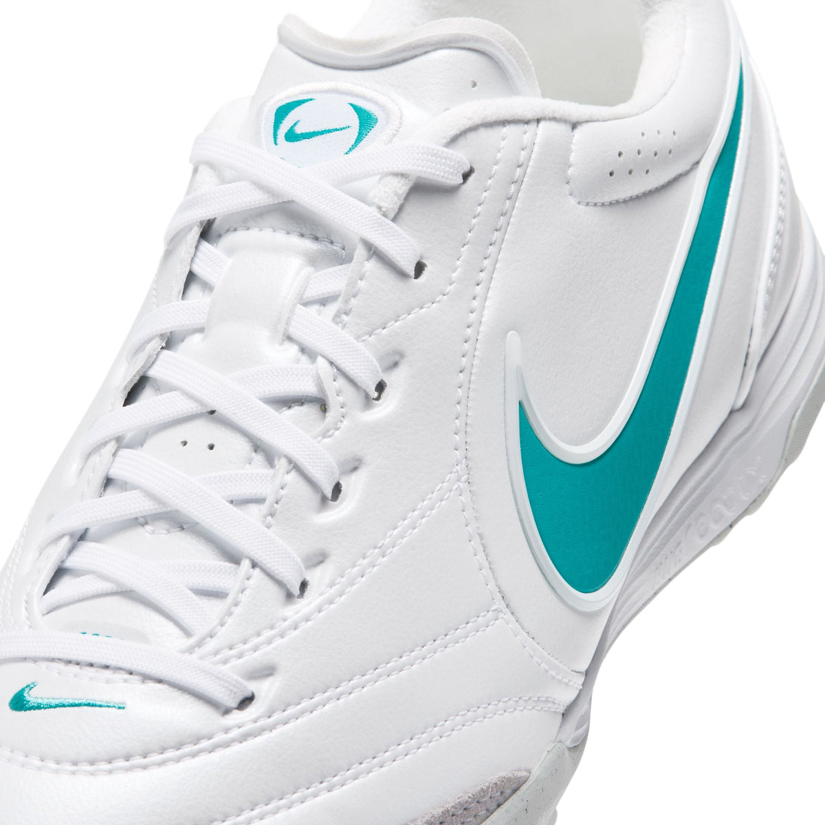 Nike Tiempo Ligera Pro TF Turf Soccer Cleats- White/Dusty Cactus