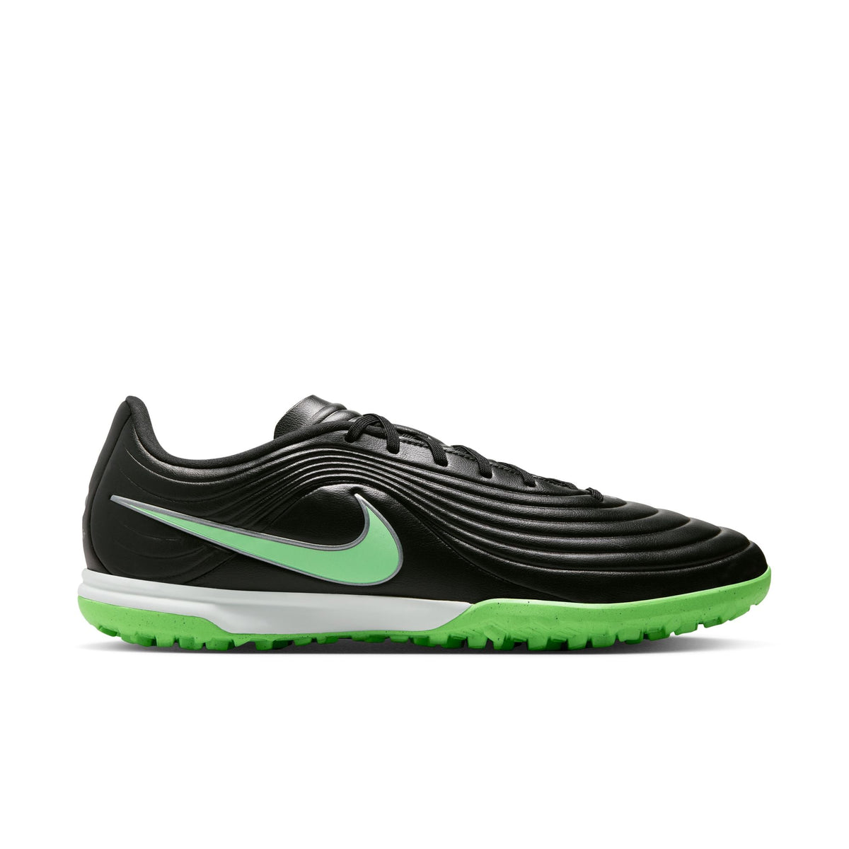 Nike Tiempo Maestro Academy TF Turf Soccer Cleat - -Black/Illusion Green/Black