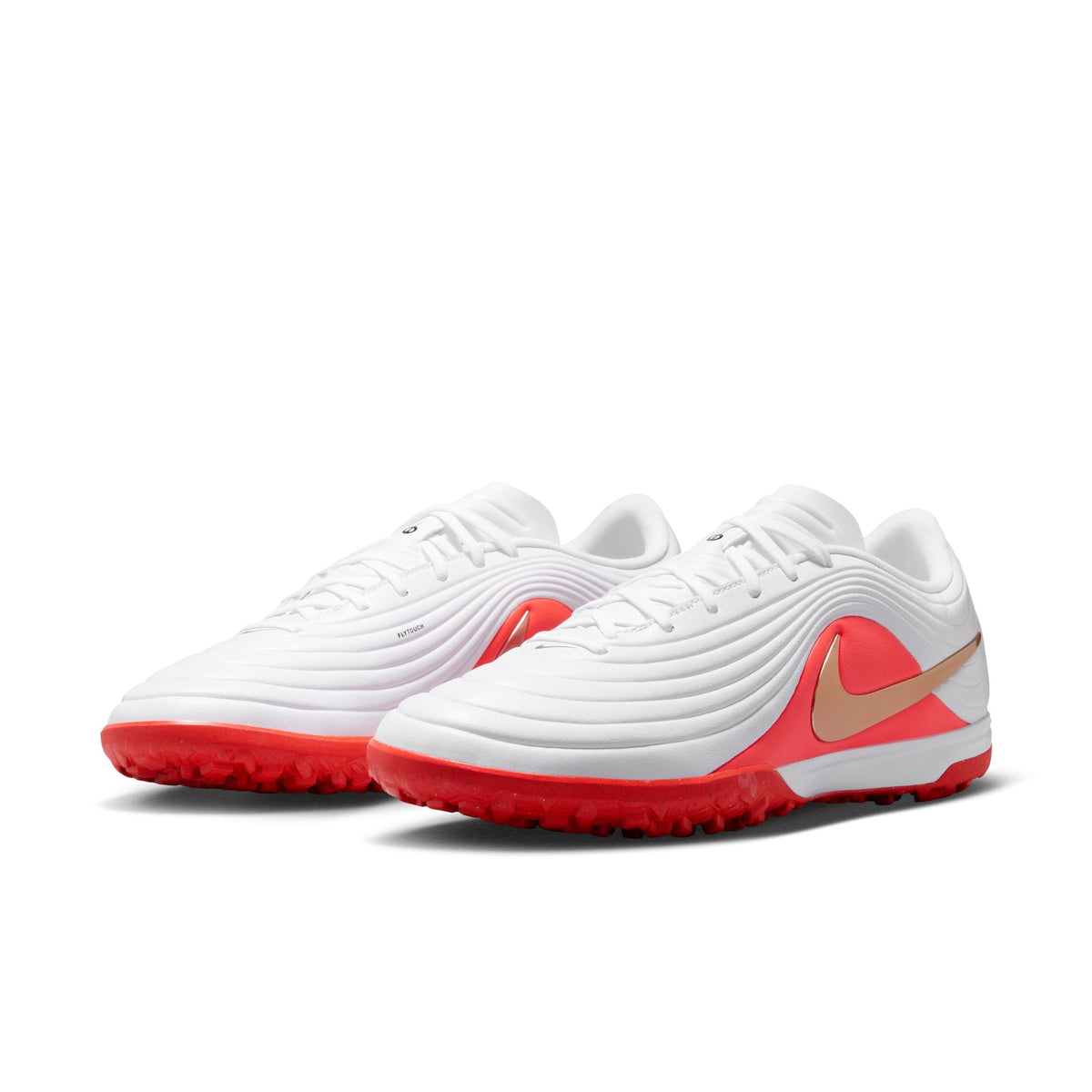 Nike Tiempo Maestro Academy TF Turf Soccer Cleat - White/Blur/ Bright Crimson