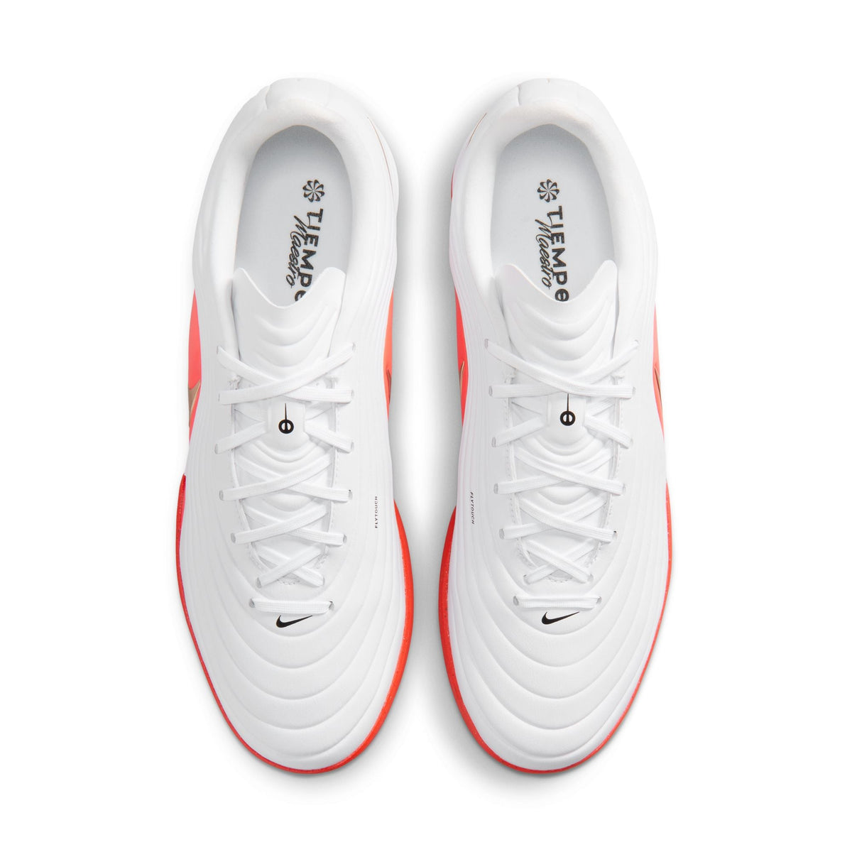Nike Tiempo Maestro Academy TF Turf Soccer Cleat - White/Blur/ Bright Crimson