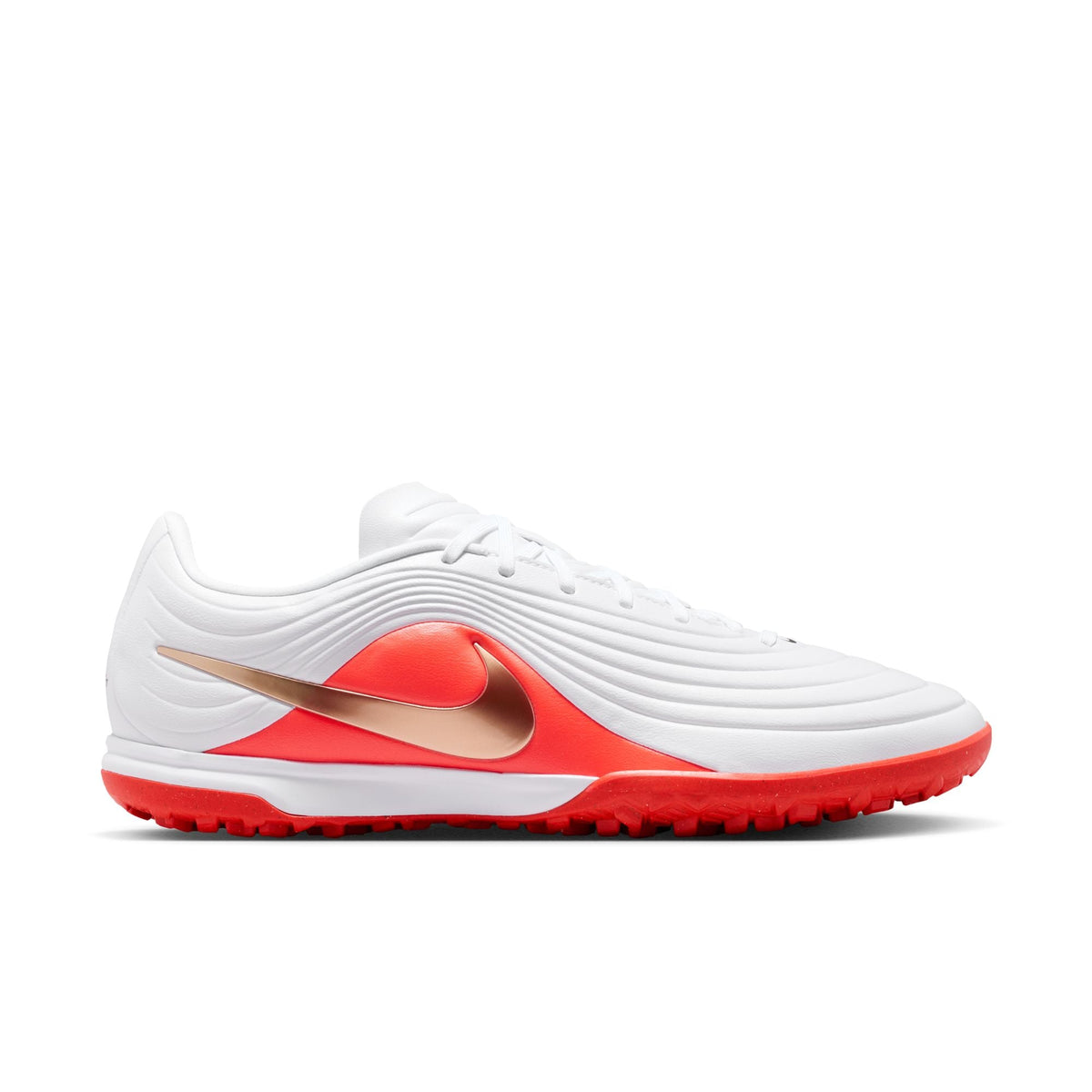 Nike Tiempo Maestro Academy TF Turf Soccer Cleat - White/Blur/ Bright Crimson