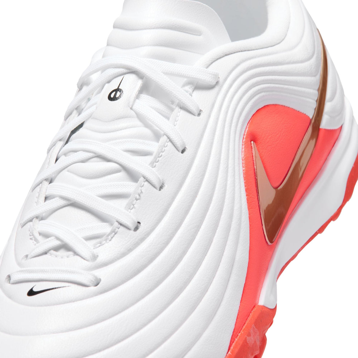 Nike Tiempo Maestro Academy TF Turf Soccer Cleat - White/Blur/ Bright Crimson