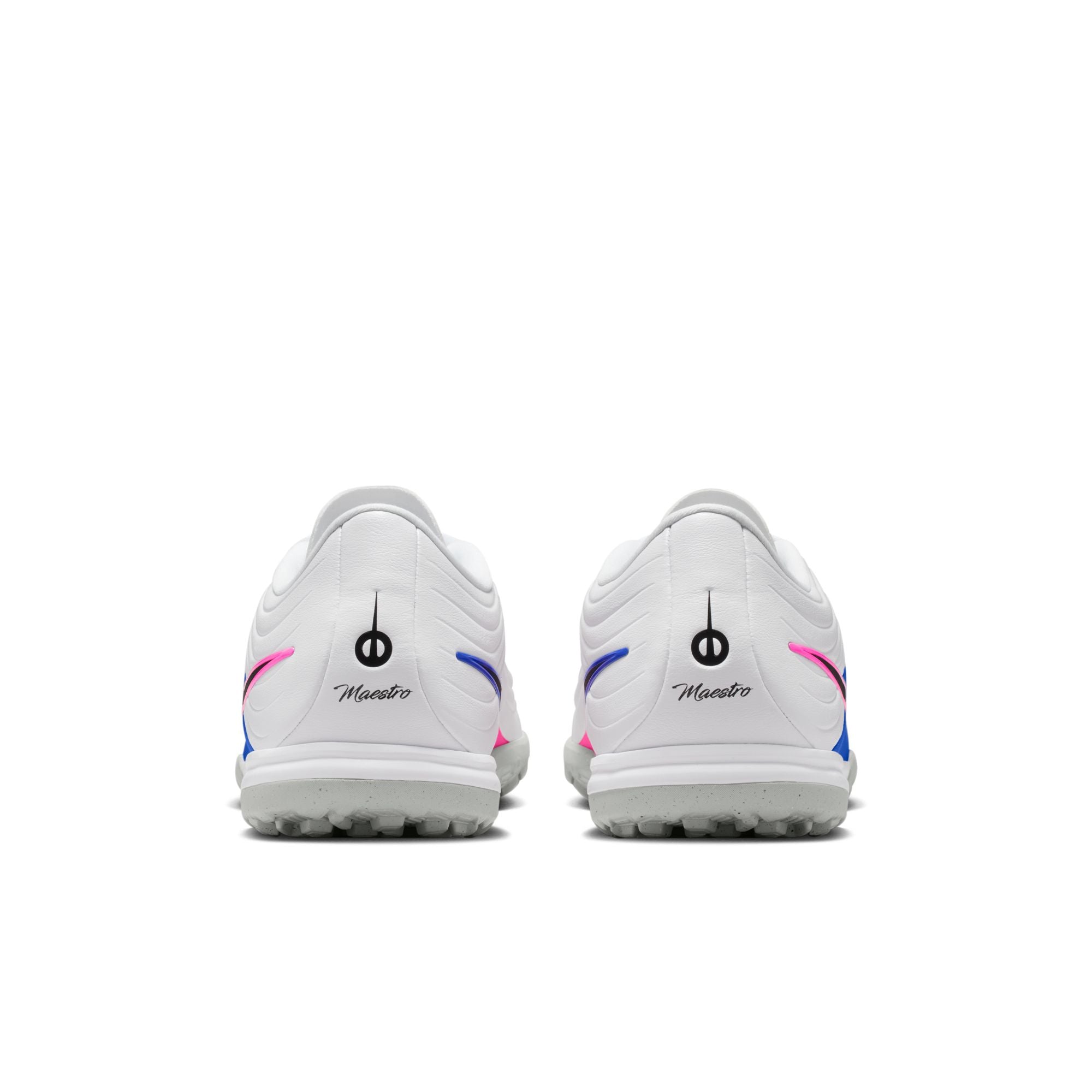 Nike Tiempo Maestro Academy TF Turf Soccer Cleat - White/Black/Racer Blue/Pink Blast