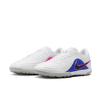 Nike Tiempo Maestro Academy TF Turf Soccer Cleat - White/Black/Racer Blue/Pink Blast
