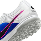 Nike Tiempo Maestro Academy TF Turf Soccer Cleat - White/Black/Racer Blue/Pink Blast
