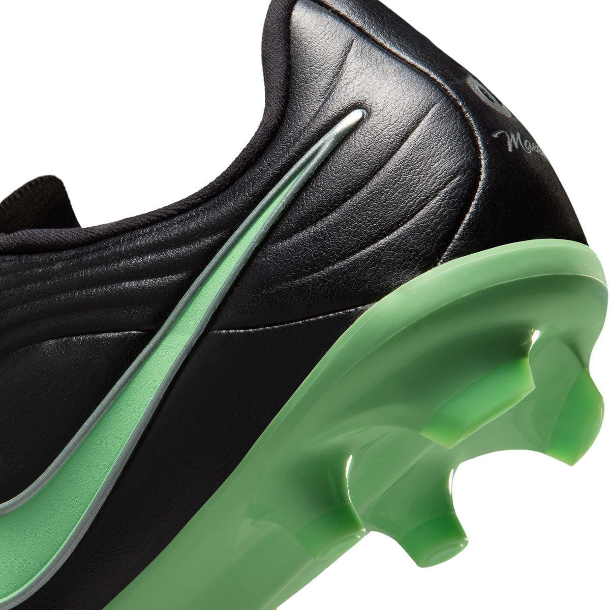 Nike Junior Tiempo Maestro Academy FG Firm Ground Soccer Cleat - Black/Illusion Green