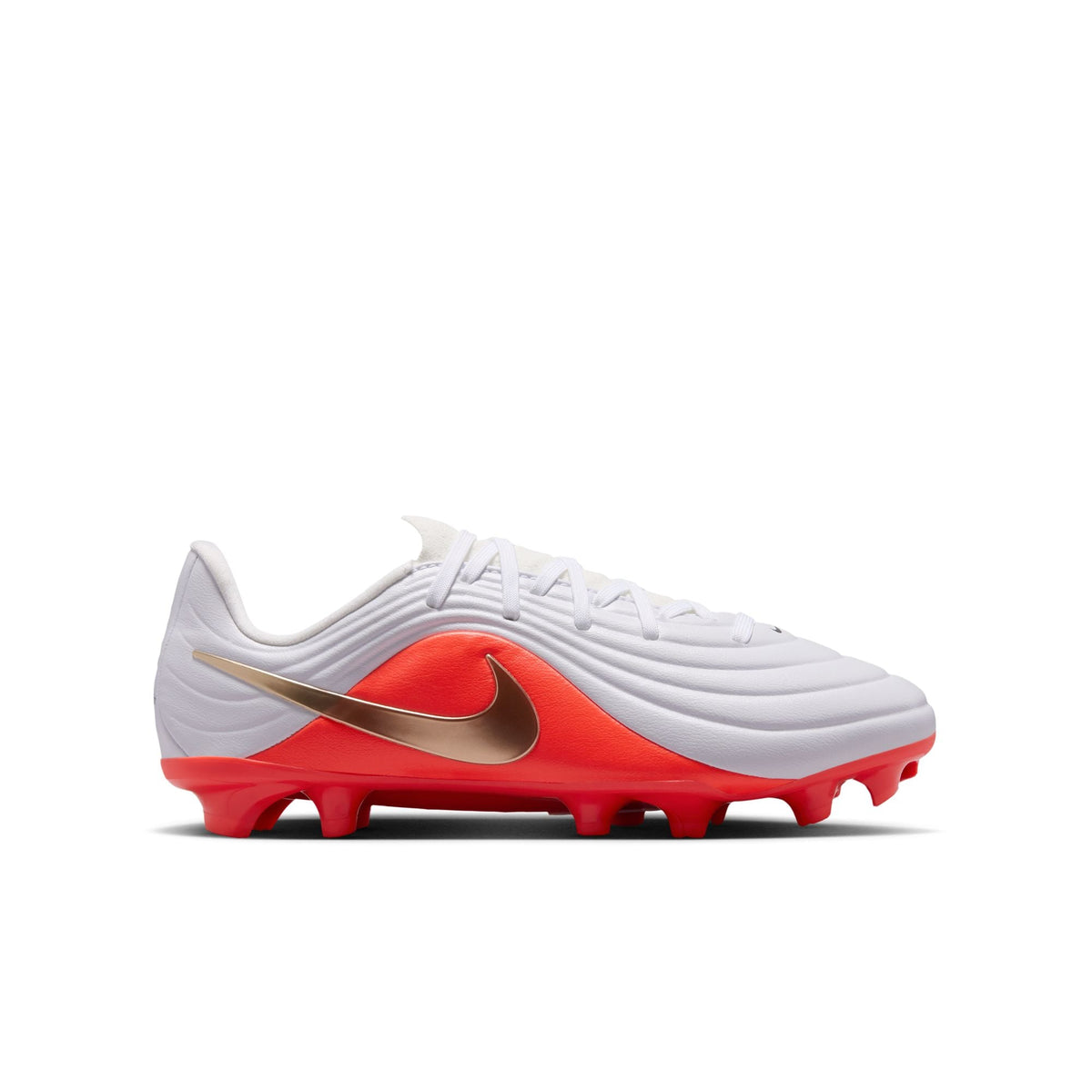 Nike Junior Tiempo Maestro Academy FG Firm Ground Soccer Cleat -  White/Blur/Bright Crimson