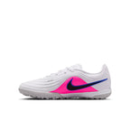 Nike Junior Tiempo Maestro Academy TF Turf Soccer Cleat - White/Black/Racer Blue/Pink Blast