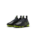 Nike Junior Tiempo Maestro Club FG Firm Ground Soccer Cleats- Black/Black/Volt