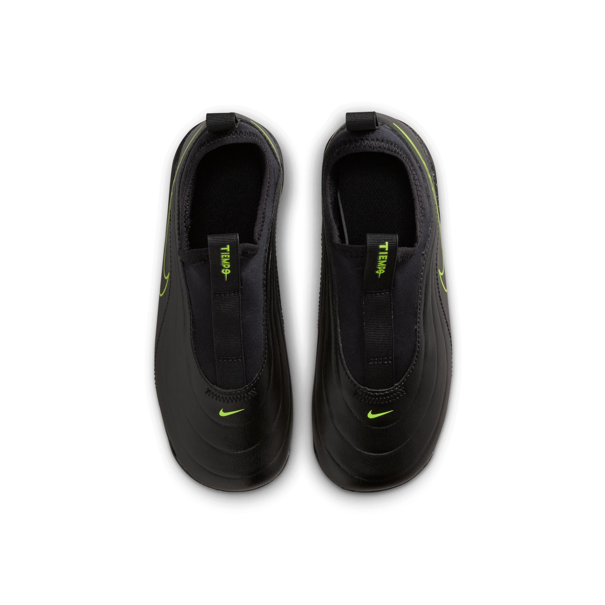Nike Junior Tiempo Maestro Club FG Firm Ground Soccer Cleats- Black/Black/Volt