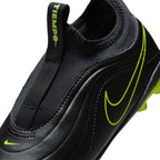 Nike Junior Tiempo Maestro Club FG Firm Ground Soccer Cleats- Black/Black/Volt