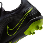 Nike Junior Tiempo Maestro Club FG Firm Ground Soccer Cleats- Black/Black/Volt