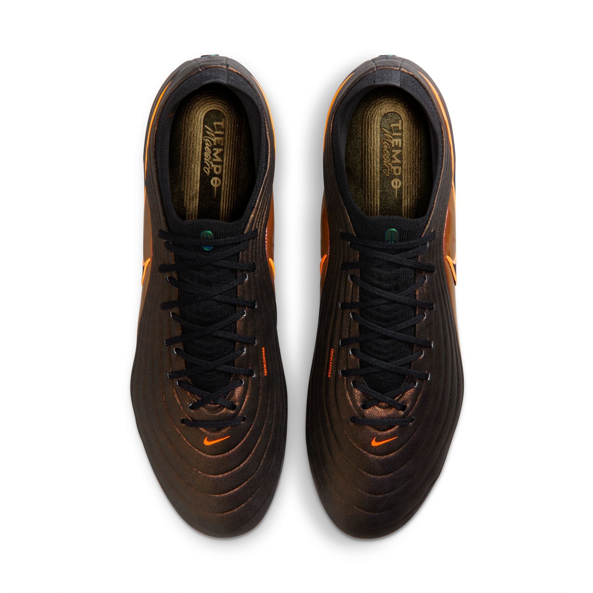 Nike Tiempo Maestro Elite LV8 FG Firm Ground Soccer Cleats-  Black/Laser Orange/Hyper Crimson