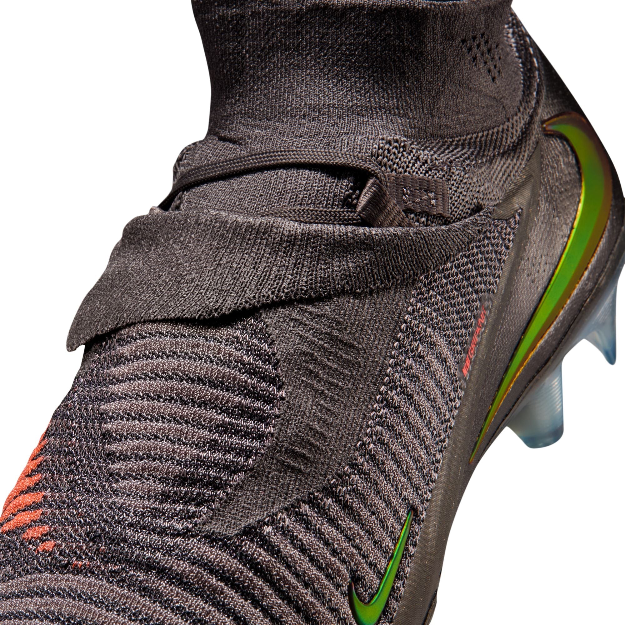Nike Phantom 6 High Elite LV8 FG Firm Ground Soccer Cleats -Medium Ash/Gold Amber/Black