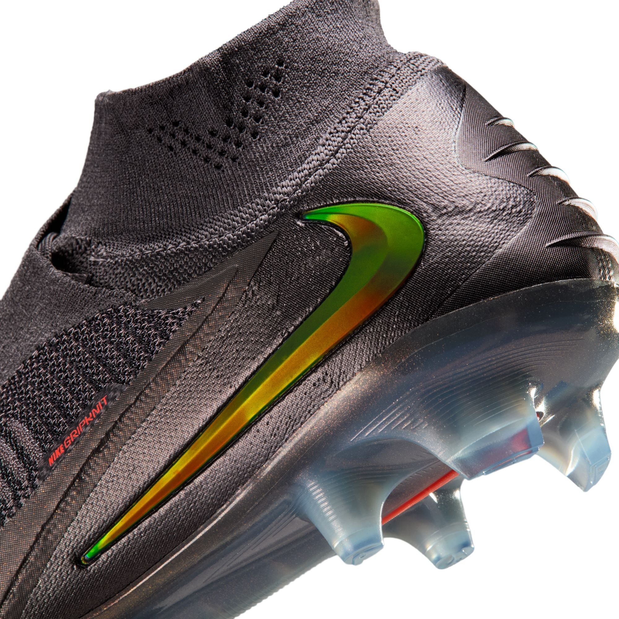 Nike Phantom 6 High Elite LV8 FG Firm Ground Soccer Cleats -Medium Ash/Gold Amber/Black
