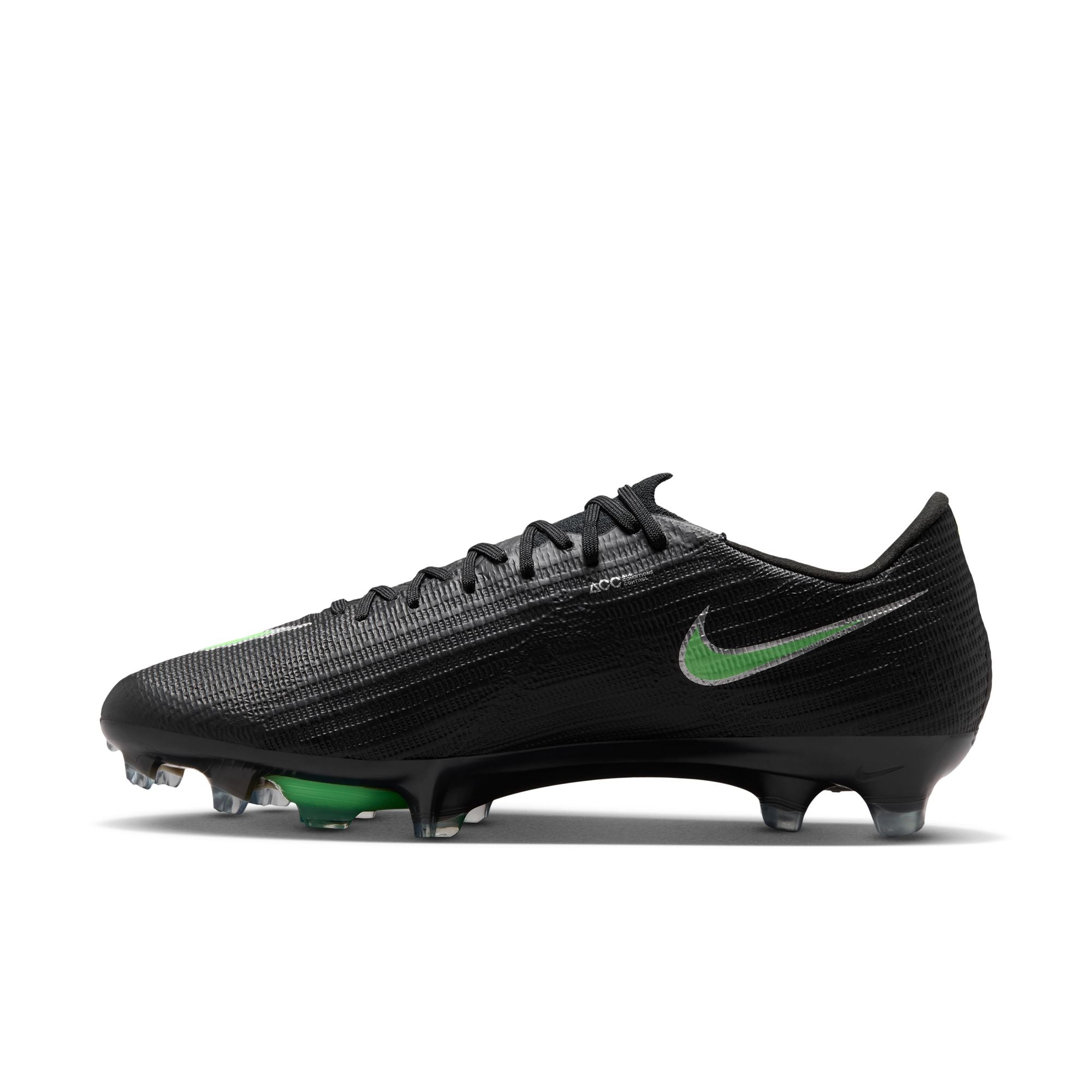 Nike Air Zoom Mercurial Superfly 11 Elite FG Firm-Ground Low-Top Soccer Cleats- Black/Illusion Green/Black