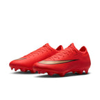 Nike Air Zoom Mercurial Vapor 17 Pro FG Firm-Ground Low-Top Soccer Cleats - Bright Crimson/Blur