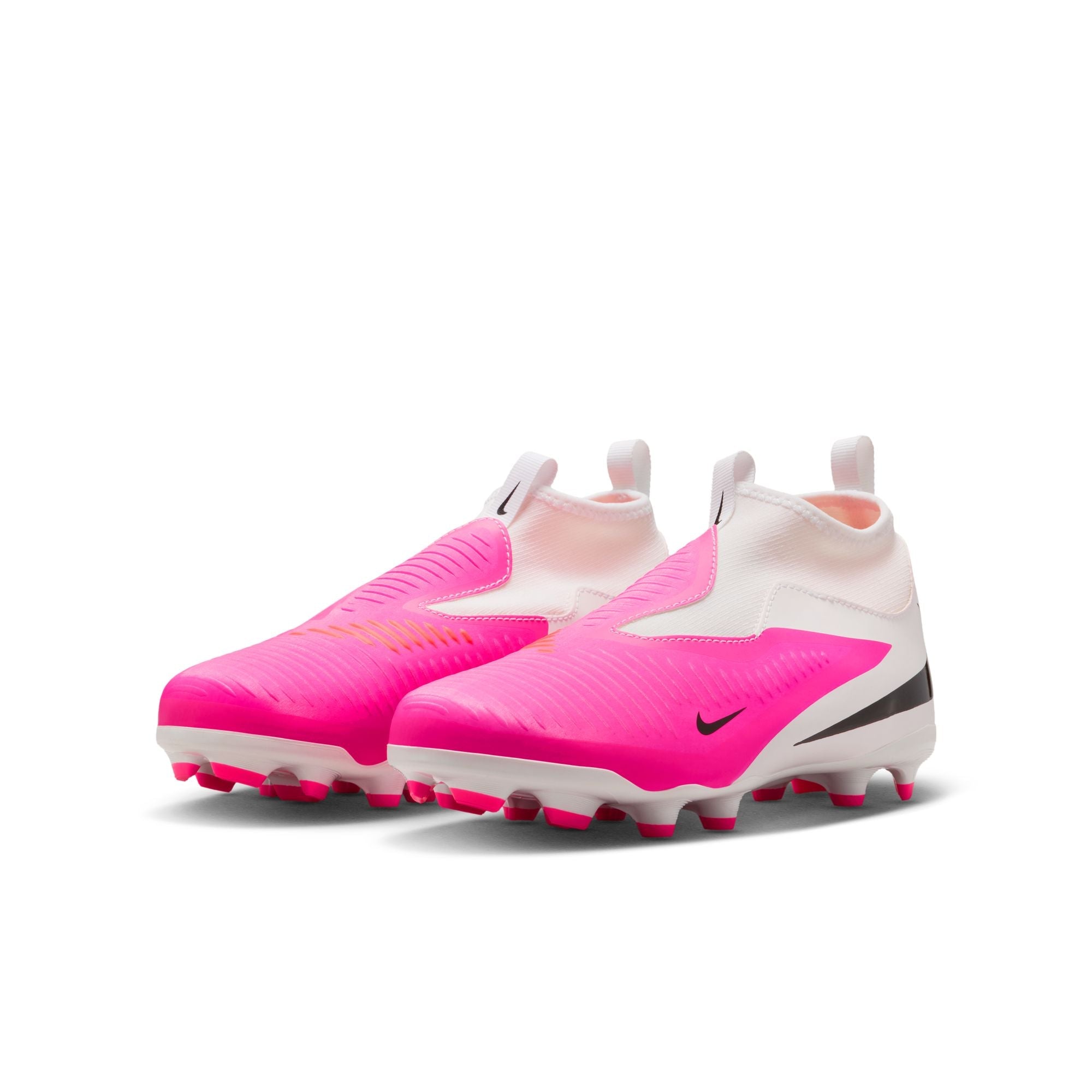 Nike Junior Phantom 6 High Academy FG Firm Ground Soccer Cleats- Multi Color/Black