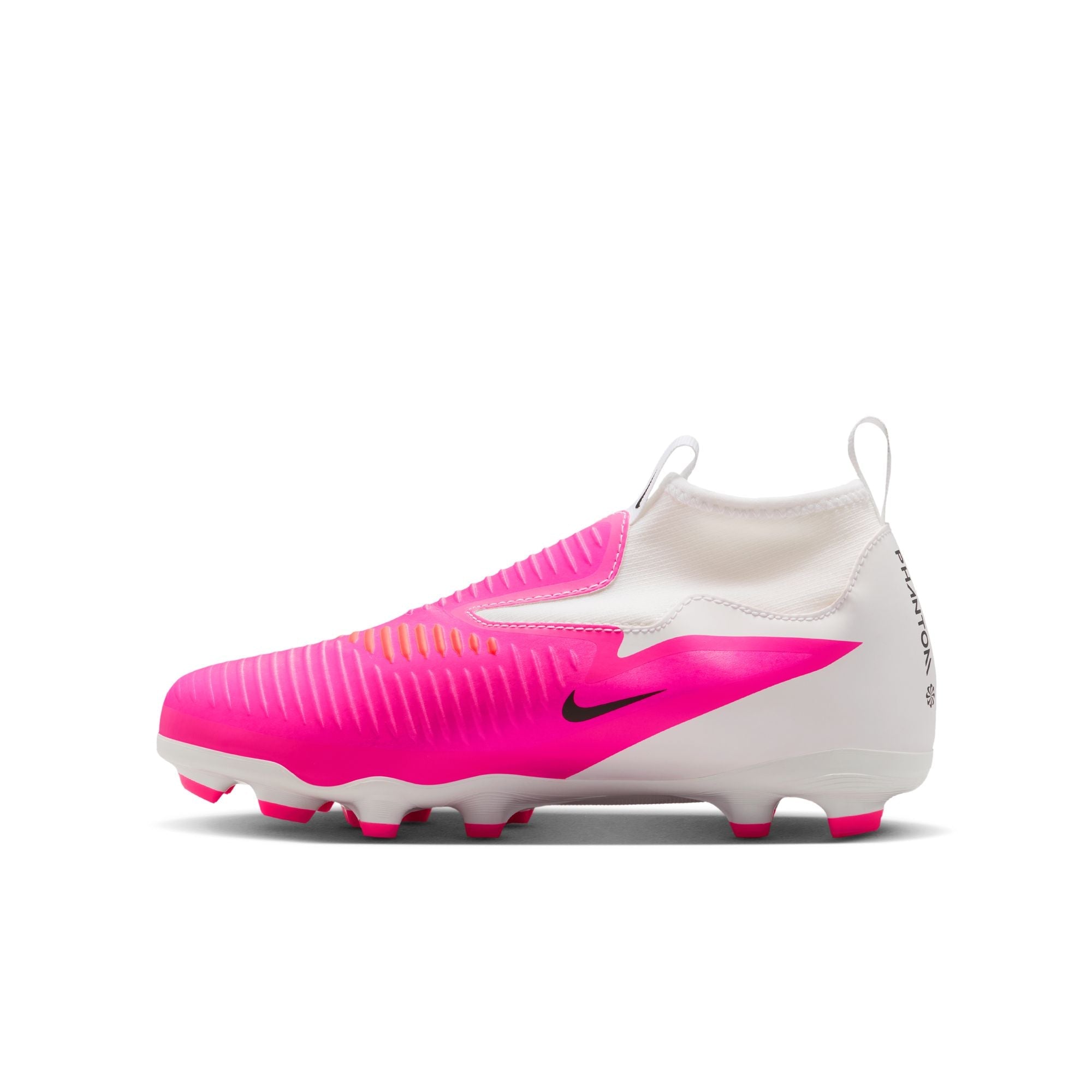 Nike Junior Phantom 6 High Academy FG Firm Ground Soccer Cleats- Multi Color/Black