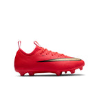 Nike Junior Mercurial Vapor 17 Academy FG Firm Ground Low-Top Soccer Cleats-  Bright Crimson/Blur