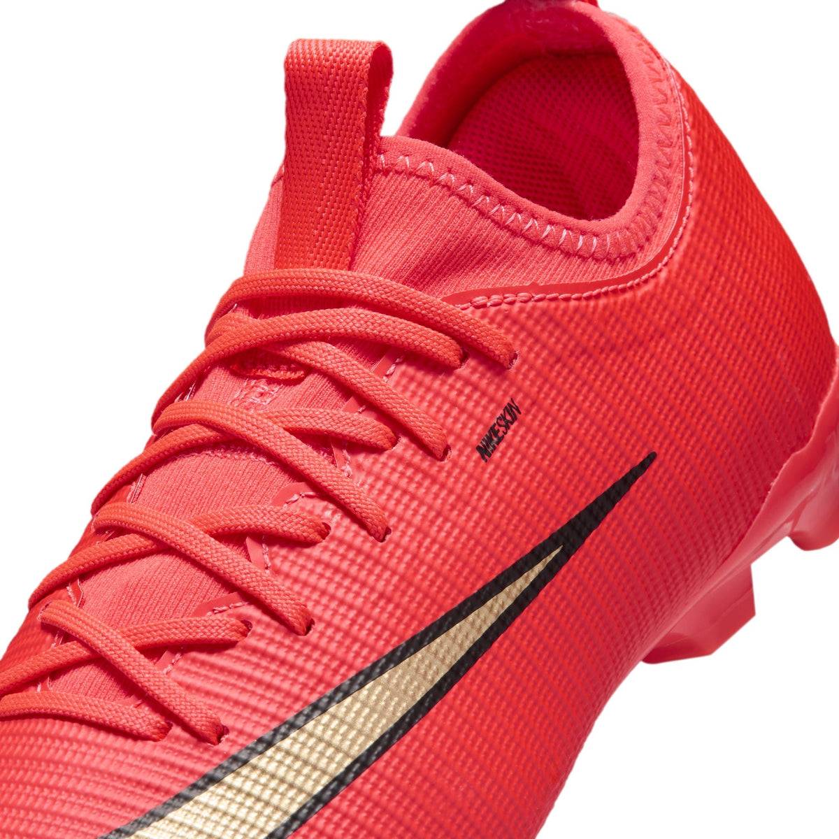 Nike Junior Mercurial Vapor 17 Academy FG Firm Ground Low-Top Soccer Cleats-  Bright Crimson/Blur