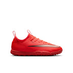 Nike Junior Mercurial Vapor 17 Academy TF Turf Soccer Cleats-Bright Crimson/Blur