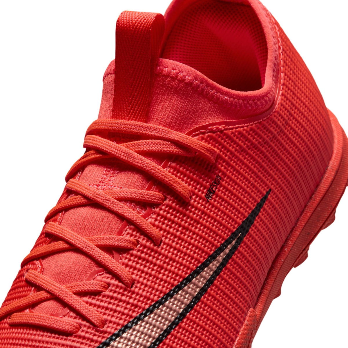 Nike Junior Mercurial Vapor 17 Academy TF Turf Soccer Cleats-Bright Crimson/Blur