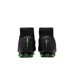 Nike Mercurial Superfly 11 Academy FG Firm Ground High-Top Soccer Cleats- Black/Illusion Green/Black