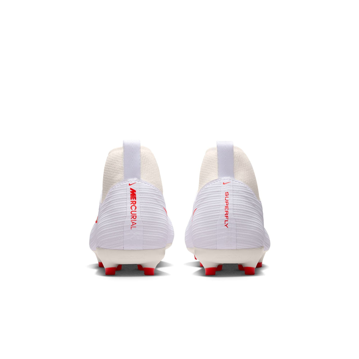 Nike Junior Zoom Mercurial Superfly 11 Academy FG Firm Ground Soccer Cleats-White/Blur/Bright Crimson