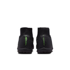 Nike Mercurial Superfly 11 Academy TF Turf High-Top Soccer Cleats- Black/Illusion Green/Black