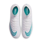 Nike Mercurial Superfly 11 Academy TF Turf High-Top Soccer Cleats- White/Dusty Cactus
