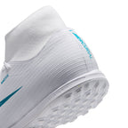 Nike Mercurial Superfly 11 Academy TF Turf High-Top Soccer Cleats- White/Dusty Cactus