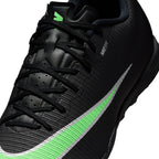 Nike Mercurial Vapor 17 Academy TF Turf Soccer Cleats- Black/Illusion Green/Black